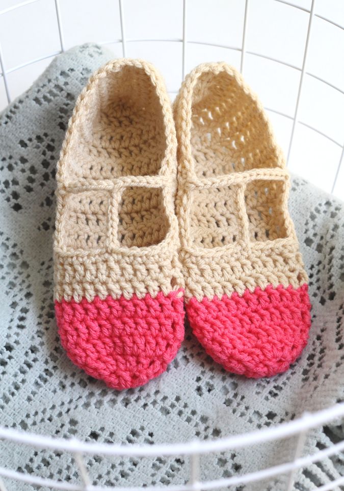 Color Block Slippers for Mollie Makes One Social Girl